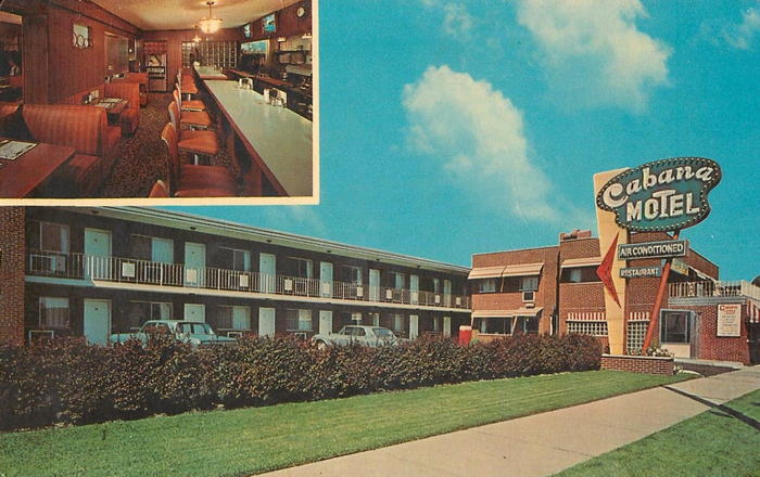 Cabana Motel - OLD POSTCARD